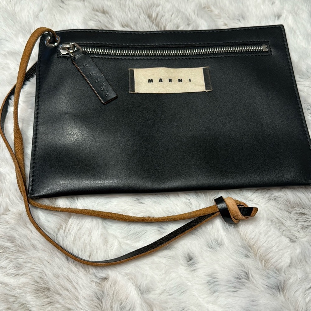 MARNI black pouch bag